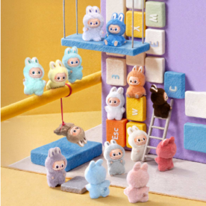 4th Gen Heart Code Alphabet Elf Vinyl Plush Blind Box Full Set, Mini Keychain Trendy Figure